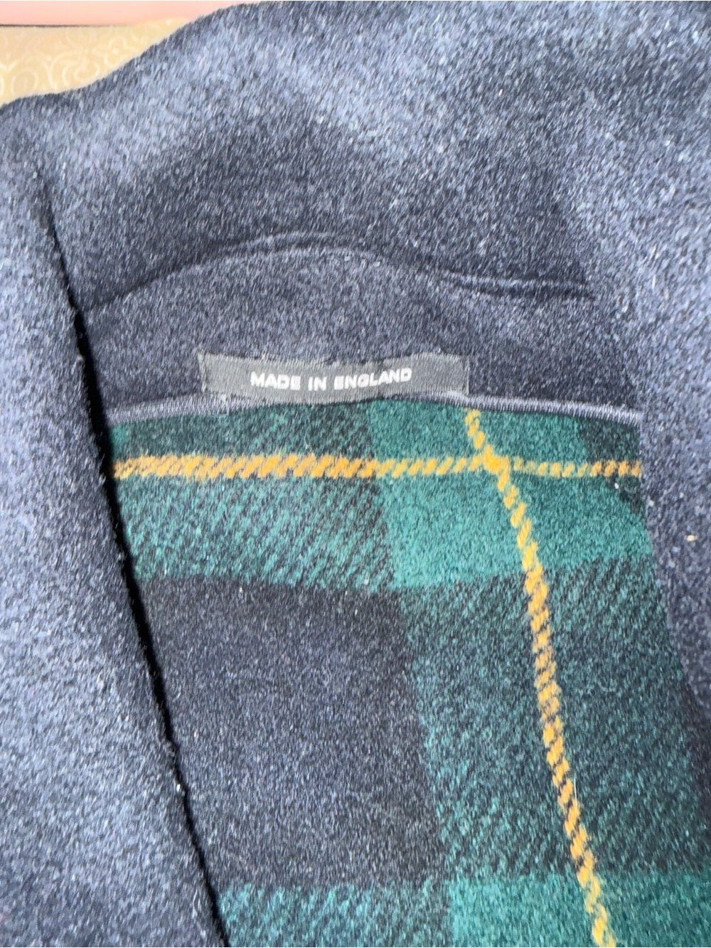 Men's Black Wool Button-Up Jacket - Picture 2 of 4